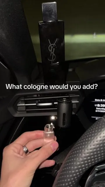 Whole car smelling like YSl #carscent #airfreshener 