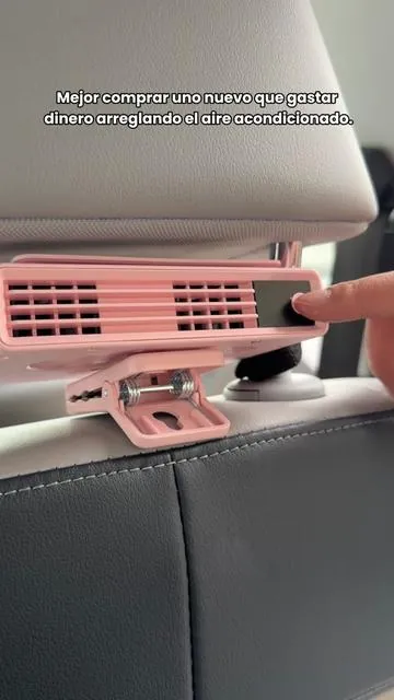 ¿El aire acondicionado del coche no funciona? ¡Este enfriador portátil es la solución!#caraccessories #summerdriving #carhacks #driveressentials #roadtripgear