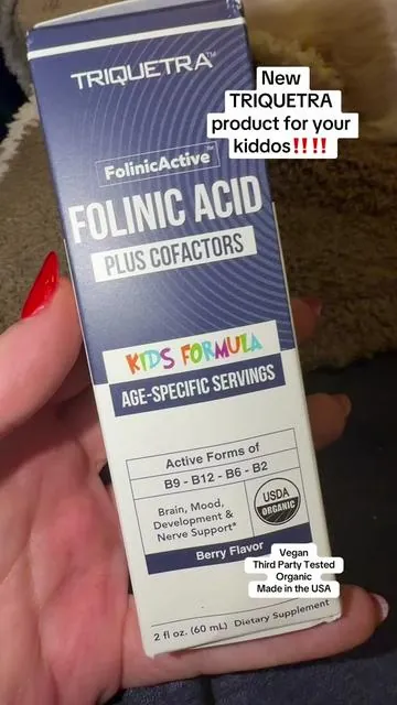 NEW PRODUCT ALERT‼️‼️‼️‼️ the FOLINIC ACID SUPPLEMENT by TRIQUETRA for KIDS offers vitamins that are absorbed and helps with brain health, mood, growth and development and nerve support #folinicacid #triquetraspotlight #tiktokshopcreatorpicks #kidsvitamins #parentsoftiktok @Triquetra 