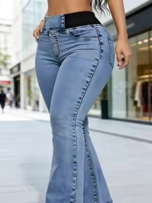 GILIPUR Y2K 2026 Women's Back Shirred Jeans#denimjeans #pants #streetwear #tiktokshop #spotlightfinds 
