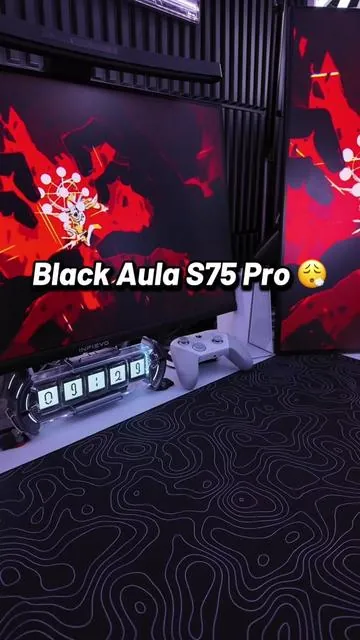 Aula S75 Pro Creamy Wireless Mechanical Keyboard 🔥😮‍💨 #aulas75pro #creamykeyboards #wirelesskeyboard #gamingkeyboard #tiktokshopspringglowup 