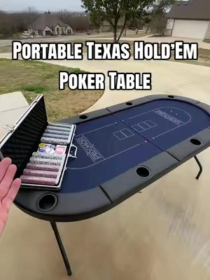 Portable Texas Hold’em Poler Table.