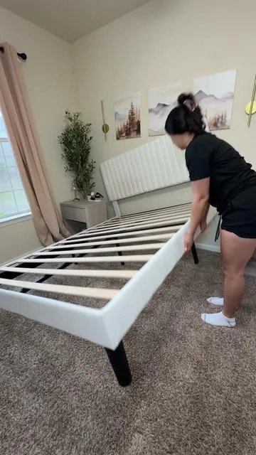 Cama económica bien reforzada #bedframe #fyp #cama #bed 