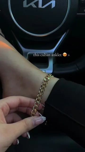#tewiky #tewikyjewelry #anklets #jewlery #cubananklet 