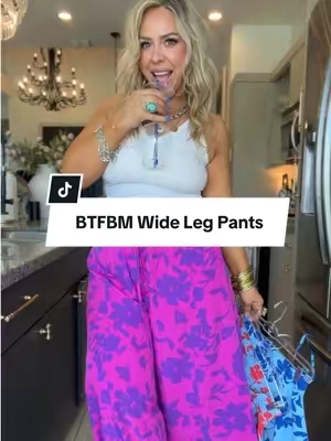 Flowy, comfy, perfect for spring & summer👌🏼 @btfbm_us #widelegpants #widelegpantsoutfit #tiktokshopspringglowup #palazzopants #midsizeoutfits 