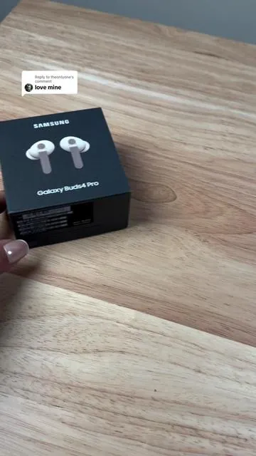 Replying to @theonlyone Discover the brand new Samsung Galaxy Buds4 Pro featuring a sleek redesigned case, comfortable blade style stems, and powerful sound in a compact wireless earbud. These premium Bluetooth earbuds deliver immersive audio, upgraded noise cancellation, ambient listening mode, touch and pinch controls, and up to 26 hours of battery life with the charging case. If you’re looking for high quality wireless earbuds for music, calls, travel, or everyday listening, the Galaxy Buds4 Pro are a powerful upgrade now available on TikTok Shop. #samsung #samsunggalaxy #earbuds #samsungearbuds @Samsung US 