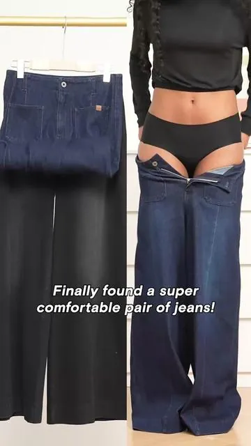 High-waisted, flat waist, floor-length — legs for days, tap to shop! 📏✨#tiktokmademebuylt #ootdinspo #fashiontiktok
