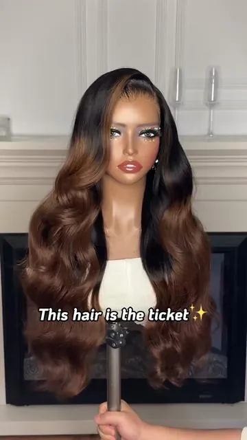 The hair is the ticket✨💗🛍️#SpringStatements #blackgirlmagic #luvmehair #hairtok #beginnerfriendly #humanhair #outfitinspo #ootd #hairstyle #gluelesswig #tiktokspringglowup #brownwig #loosewave #softglam #cleangirl