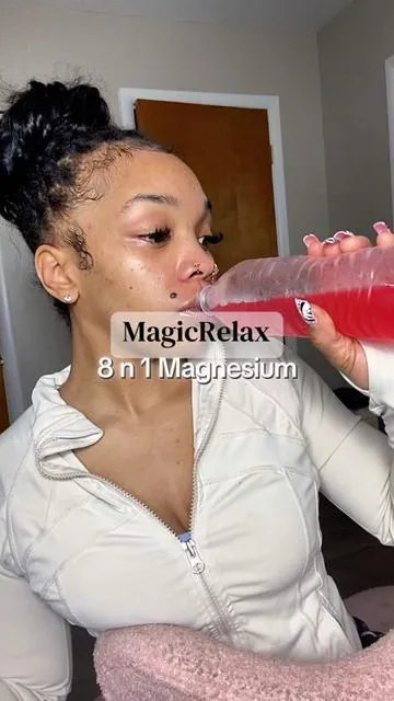 She getting me through these hard times…. WHEWWWWW 😮‍💨🥰 #magicrelax #garden  #detoxwater #magnesiumsupplement 