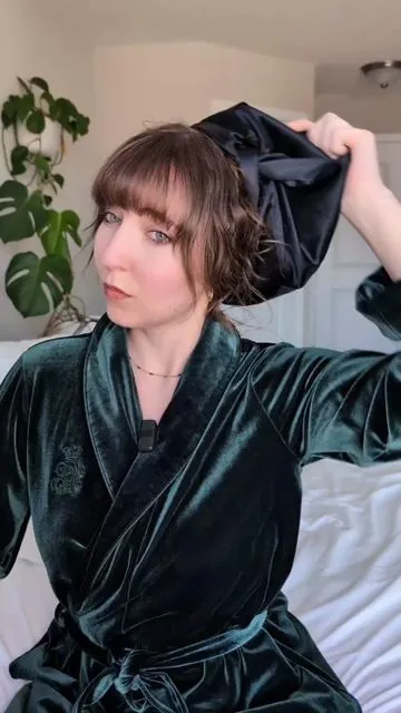 do you use a bonnet? my fav way to preserve my hair and keep it healthy 💕 (NOT sponsored, just love this product 🫶🏻) #bonnet #haircareroutine #hairtutorial #hair #hairstyle 