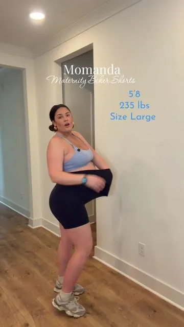 @Momanda.Official I live in these #maternityfashion #maternitybikershorts #maternitywear #maternityshorts #pregnancytiktok 