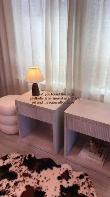 Not me finding the cutest nightstands and the set of two is on sale 🧸