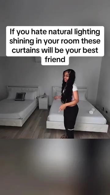 If you hate natural lighting shining in your room these curtains will be your best friend #fypシ #tiktokshop #blackoutcurtains 