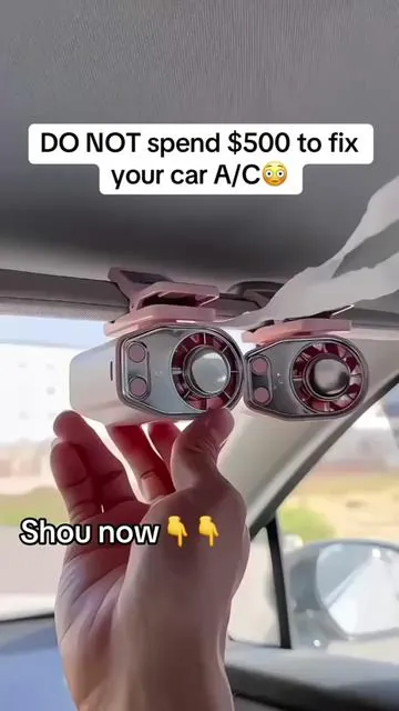 Why go broke trying to fix your car A/C 🤷‍♂️#portableac #spring #portablefan #coolingfan #fan 