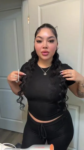 my go-to half up hair tutorial 🖤✨ #easyhairstyles #hairtok #hairstyle #grwm #tiktokshopspringglowup  @SHEGLAM HAIR US Hair Waver