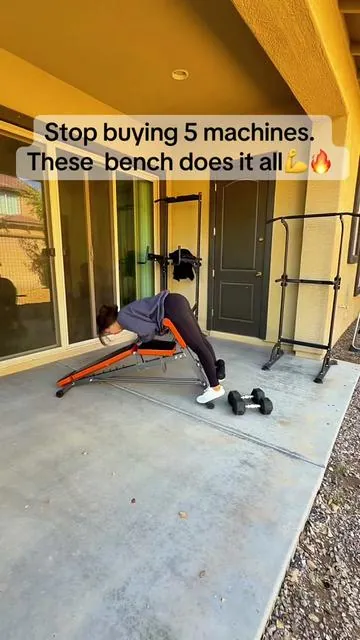 Replying to @Grateful_Finds  I’ve tried a few benches for home workouts, but I like how much this I’ve tried a few benches for home workouts, but I like how much this one actually offers. It adjusts to flat, incline, and decline positions, so it works great for presses, core work, and different strength exercises. It also has a Roman chair with back extension, an ab sit-up bench, and a preacher curl pad, which makes it easy to target arms, core, and lower back all in one setup. The frame is heavy-duty and supports up to 1,000 lbs, so it feels really stable during workouts. I like that I can get a full-body workout without needing multiple machines or taking up a lot of space in my home gym. one actually offers. It adjusts to flat, incline, and decline positions, so it works great for presses, core work, and different strength exercises. It also has a Roman chair with back extension, an ab sit-up bench, and a preacher curl pad, which makes it easy to target arms, core, and lower back all in one setup. The frame is heavy-duty and supports up to 1,000 lbs, so it feels really stable during workouts. I like that I can get a full-body workout without needing multiple machines or taking up a lot of space in my home gym. @Bearbro Fitness Studio  #homegym #weightbench #homeworkout #fitnessequipment #gymlife