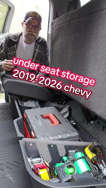 OEDRO Upgraded Under Seat Storage Box  #truck #storage #silverado #tiktokshopspringglowup #tiktokshopcreatorpicks @Oedro
