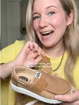 HEYDUDE Wells Youth Classic - comfortable slip on shoes for kids #heydude #toddlershoes #boymom #tiktokshopcreatorpicks #heydudenewarrivals 
