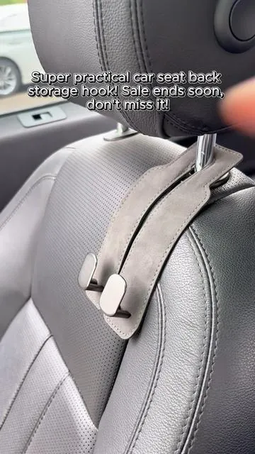 Car Seat Back Storage Hook- Purses & Groceries!  #CarEssentials#CarOrganization#tiktokshopfinds#MomCar#caraccessories