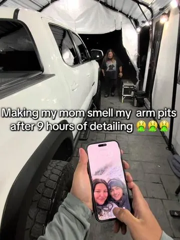 My poor mom always having to do everything for me 😂#fyp #detailing #deodorant #hygiene #carpe 