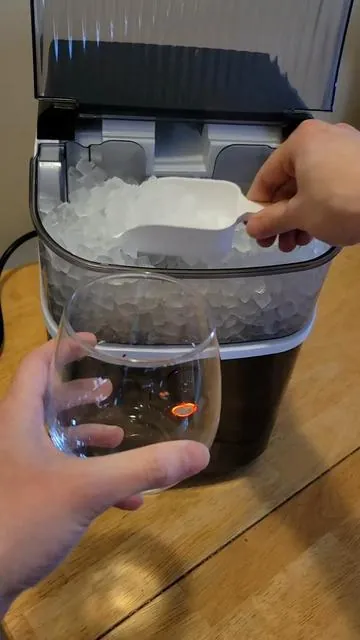 This countertop Sonic Nugget Ice maker is absolutely sweet and it's currently on limited time sale right now with free shipping! 🧊😍 #ice #icemaker #nuggetice #icetok #watertok 