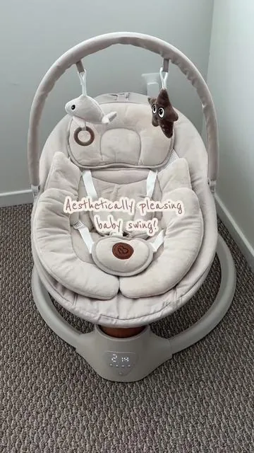 Aesthetically pleasing baby swing! Great reviews and price! @BabyBondOfficial  #babyswing #babyessentials #babymusthave #firsttimemomtips #babybond 
