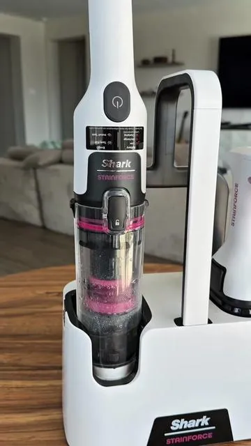 I wish I would’ve found this wayy sooner.. cordless and self cleaning 🤩 #sharkstainforce #stainremover #stainremoval #staincleaner #petstainremover 