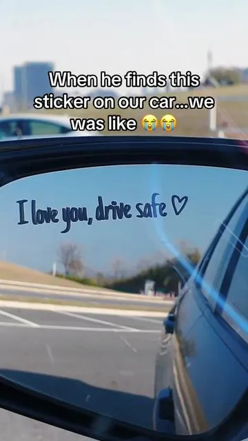 The sweetest way to say “I love you,drive safe ❤️”#fyp #giftideas #stickers #caraccessories #carstuff 