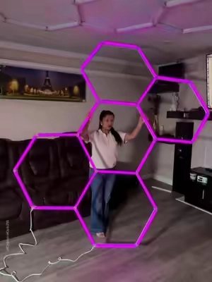 Hyperlite RGB hexagonal light, Garage lights indoor, Room lighting ideas, Kitchen Lighters, Cozy lights, Dark Garage, Store lights, Led light for garage, HYPERLITE Hexagonal Ceiling Light, Ceiling Light, Ultra Bright, Hexagonal Garage Lights for Shops Supermarkets, Shopping Malls, Car Shows, Basements Gym, Brighten Your Garage Instantly, #creatorsearchinsights #light #led #ledlight #arjunchuwan 