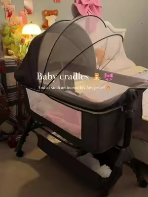 Don't make my mistake of buying 3 expensive beds! 😫 Cluttering your home is the worst. The 3-in-1 Versatile Crib does it all and is the space-saving sanity hack you need. HUGE PRICE DROP TODAY! 📉 Grab yours now! 👇#babybassinet#3in1crib#stablesleep#soothingbaby#newbornsleep 