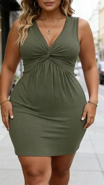 Women's Casual Sleeveless Dress #tiktokshop #elegantdress #spotlightfinds #bodycondress #dress 
