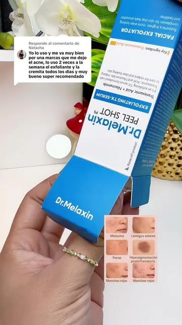 Respuesta a @Natacha Dúo de Dr Melanie para manchas y Tono desigual #drmelaxin #manchas #pigmentation 