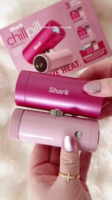 shark literally just made the hottest way to cool down!!! this shark chillpill is gonna be perfect for beating the heat in the summer…oh and also for that time of the month (iykyk). i’ll be using this to cool off when i get overheated from migraines. seriously so many frickin uses for this!!!! #sharkchillpill #chillpill #refreshedlook #tiktokshopspringglowup 