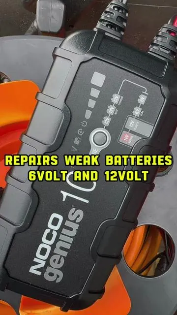 Repair, charge, supply, and maintain. This NOCO GENIUS10 covers all your battery needs #battery #charger #tricklecharger #repair #maintain 