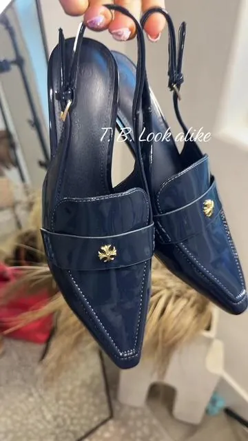 Look alike heels for less #heels #navy #blue 