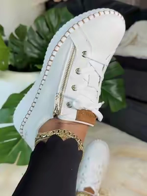 Skechers canvas tennis shoes zipper slip on stride lightweight casual sneakers memory foam comfort shoes. #TennisShoes #skechers #canvassneakers #sliponshoes #casualsneakers 