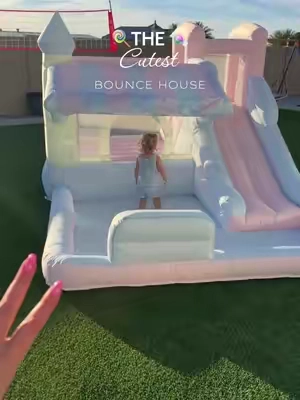 You know the cute colors always goes so fast, especially when it’s as affordable as this one! Get this cute pastel colored, bounce house it’s such a good kids outdoor activity for toddler activities  #toddlermom #bouncehouse #toddleractivities 