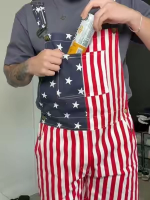 July 4th overalls #4thofjulyoutfit #usa #america #july4th 