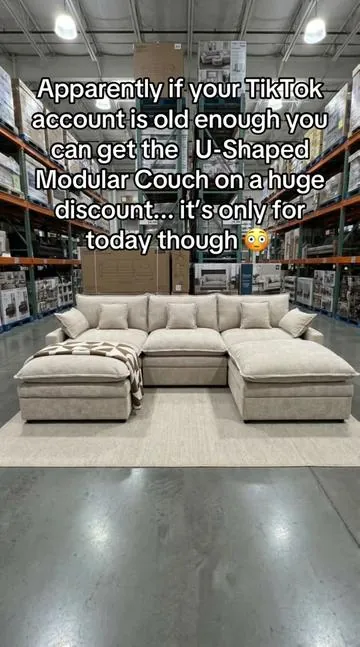 U-Shaped Modular couch #tiktokshopcreatorpicks 