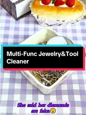 Multi-Func Ultrasonic Cleaner: Clean Jewelry & Tools Like New! 💍🔨 #JewelryToolClean #MultiFunctional #DeepClean #UltrasonicClean #LifeHack