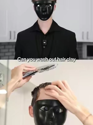 Your hair clay should last all day #blackmask #blackmaskproducts 
