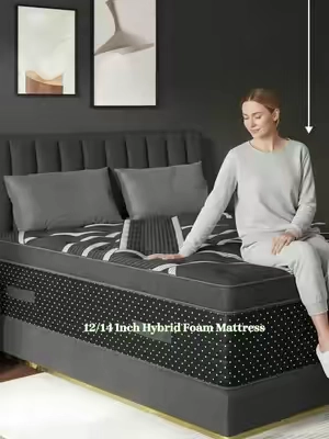 12/14 Inch Memory Foam Mattress Hybrid Pocket Spring Twin Full Queen King Mattress In A Box -Euro Top Mattresses Medium Firm For Motion Isolation, Edge Support, 100 Night Trial #mattressupgrade #mediumfirmmattress #mattressfirm #bedloremattressprotector #storagebedframe #bestpillow #velvetbedframe #futonmattress #breathablebedding #mattress