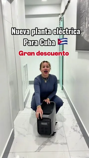 La mejor planta eléctrica ⚡️ para enviar a Cuba 🇨🇺 pero ahora con ruedas. Ecoflow delta 3 pro  #ecoflow #laflordecuba #plantaelectrica #cubanosporelmundo #cubanosentiktok 