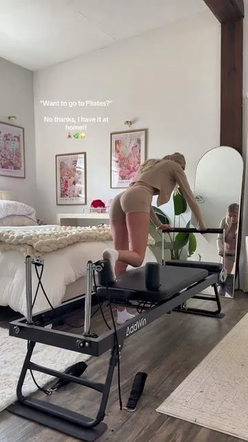 literally cheaper than a months worth of Pilates classes 🧘🏼‍♀️🌿✨ #pilatesreformer #athomepilates #pilatesprincess #pilateslovers #pilatestok 