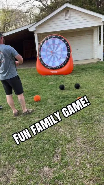 This will have everyone up and playing and having a great time outside! #outdoorgame #vevor #summeressentials #familyfun #tiktokshopfind 