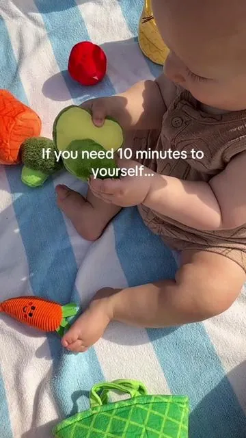a toy that actually keeps him busy!  perfect for independent play so you can get a few things done. sensory toy that supports fine motor skills + keeps little hands engaged. #babytoys #montessoritoy #sensoryplay #momsoftiktok #busybaby  