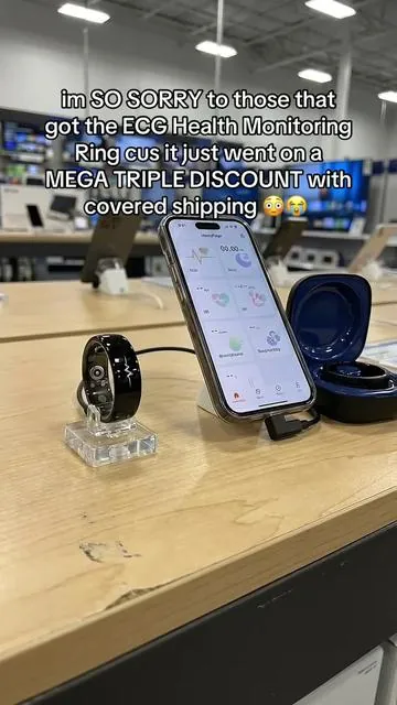 ECG Health Monitoring Ring #tiktokshopspringglowup #springglowup #tiktokshopcreatorpicks DISCLAIMER: AI-generated product visualization. Not filmed in a real store. 