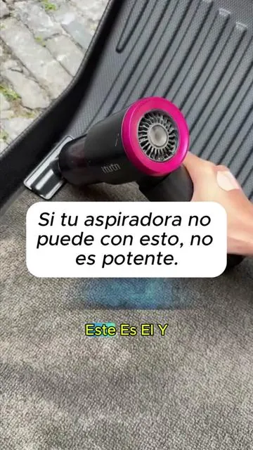 Olvídate del polvo en tu coche con esta aspiradora portátil potente 🚗✨#AspiradoraDeCoche #CocheLimpio #LimpiezaRápida 