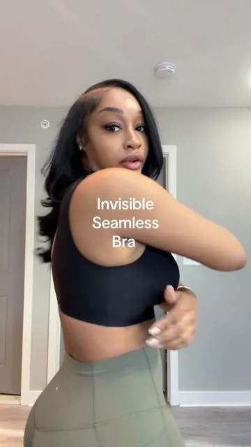 Invisible seamless wirefree bra #bra #tiktokshopspringglowup #jellybra 