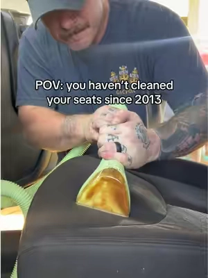 Anyone else’s husband obsessed with the Little Green Machine?  #deepclean #CleanTok #satisfying #cleanwithme #clean  Upholstery cleaner. Car seat deep clean. Spring cleaning. Car seat cleaning. Husbands of TikTok. Marriage. Little green machine. Satisfying deep clean. Gross. Dirty. Jeep life.